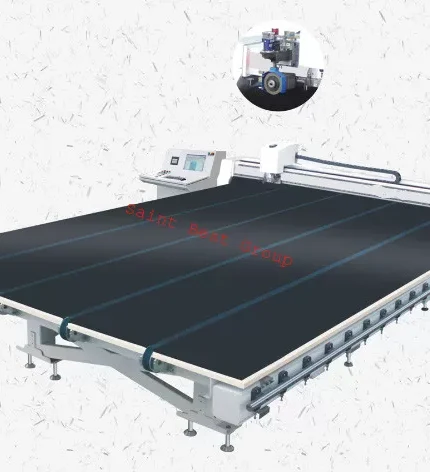 Автоматический станок для резки стекла с ЧПУ и системой удаления мембраны