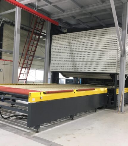 Печь для закалки стекла с изгибом TANPU