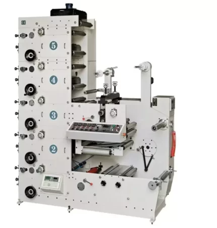 Автоматическая флексографская печатная машина для самоклеящихся бумажных этикеток от рулона к рулону